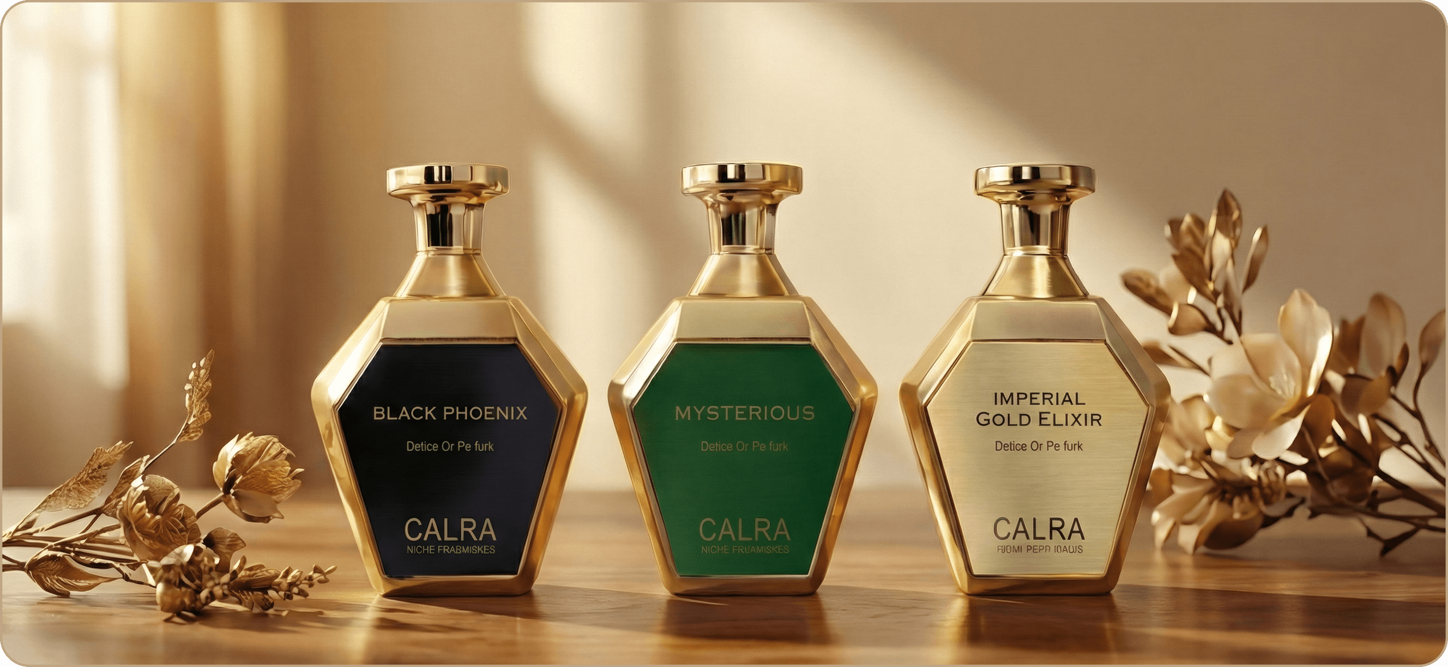 Three perfumes collection